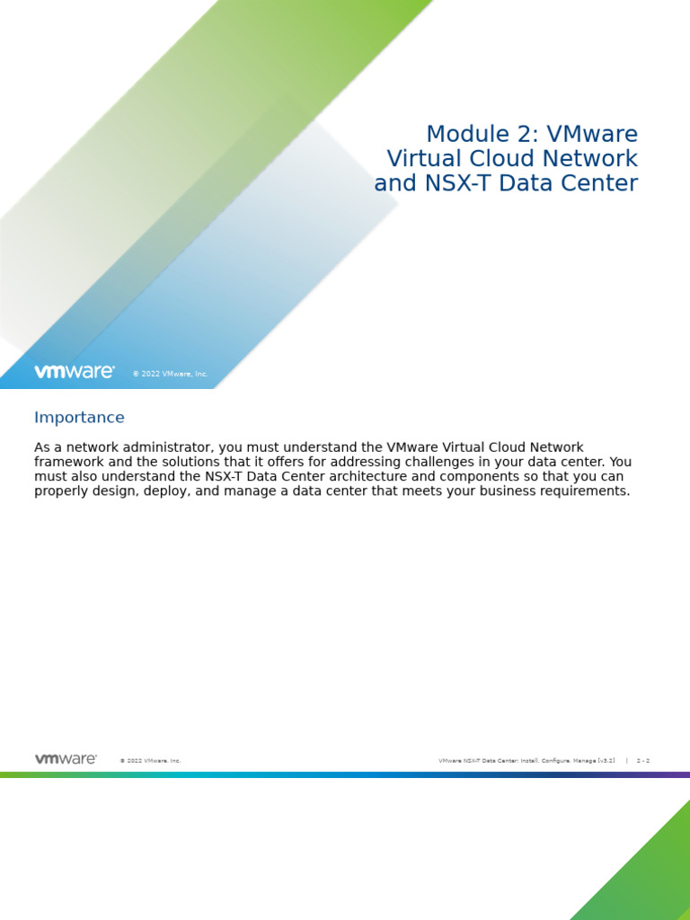VMware NSX-T Data Center Overview | PDF | Cloud Computing | Computer ...