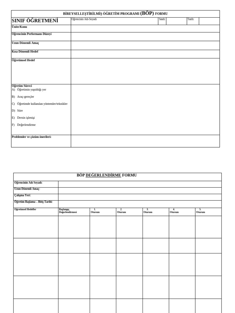 BP Formu | PDF