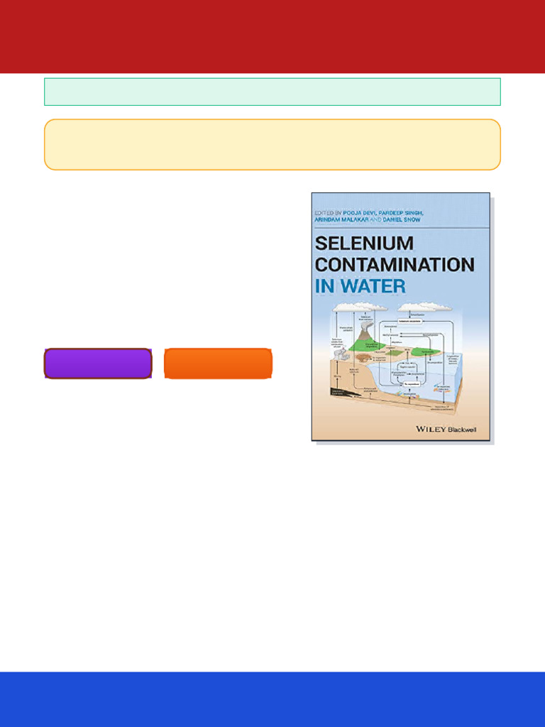 Selenium Contamination in Water 1st Edition Pooja Devi (Editor) ebook ...