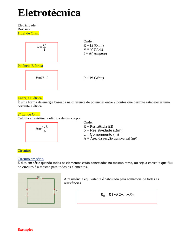 Fundamentos de Eletrotécnica e Circuitos | PDF