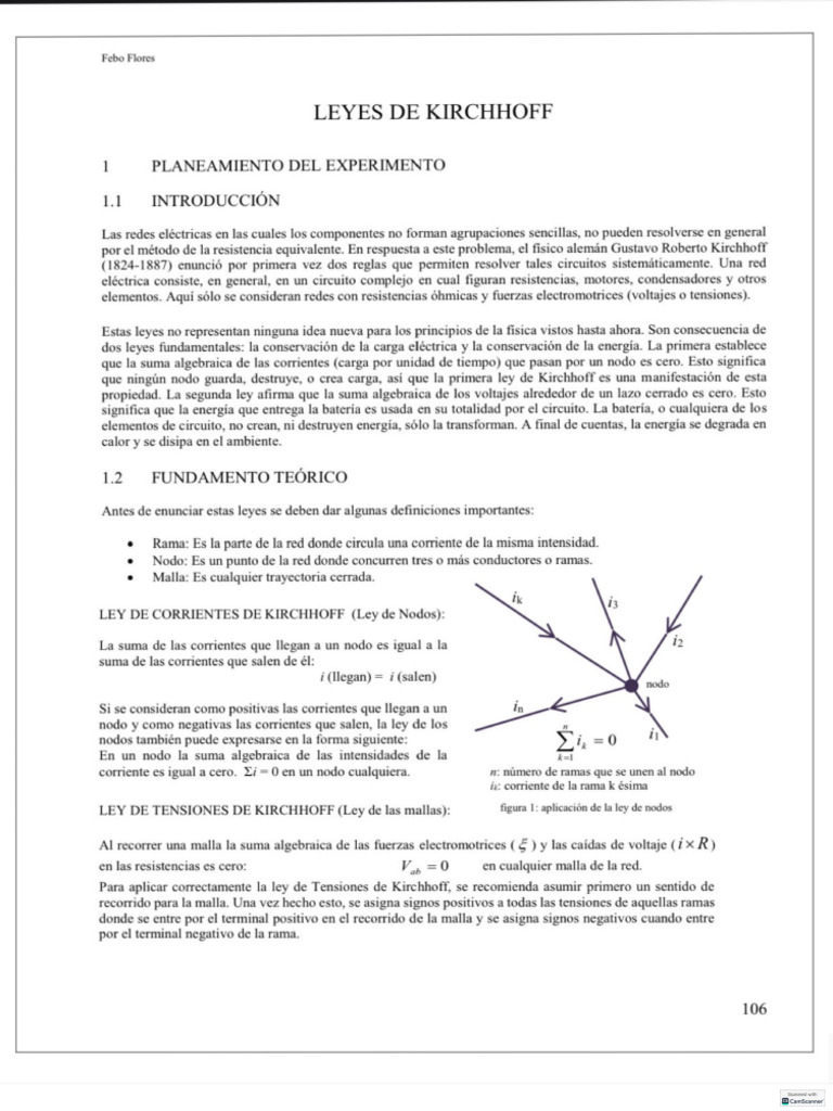 Leyes de Kirchhoff | PDF
