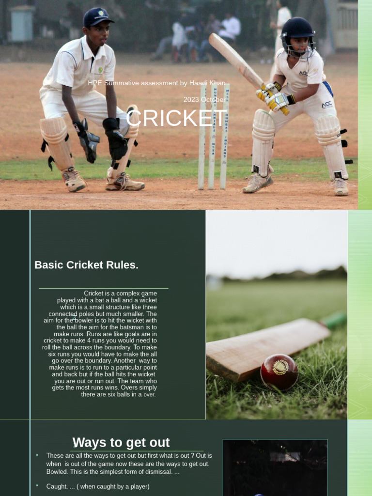 Presentation4 | PDF | Cricket | Summer Sports