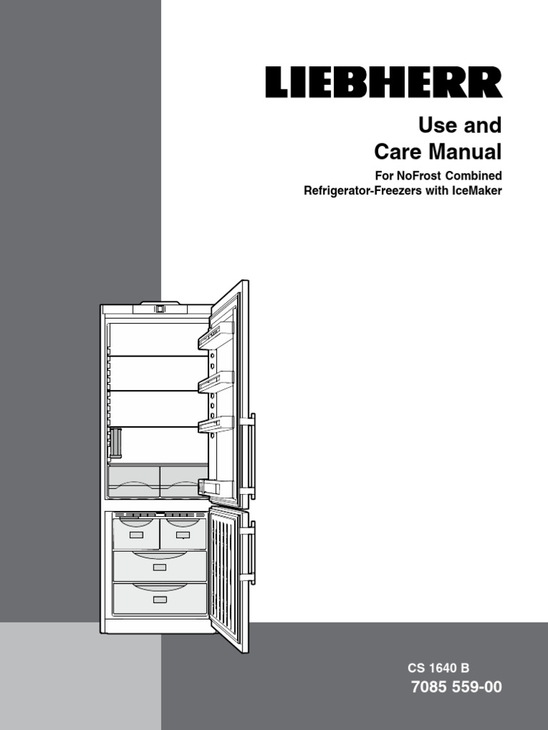 Use and Care Manual 18155 | PDF | Refrigerator