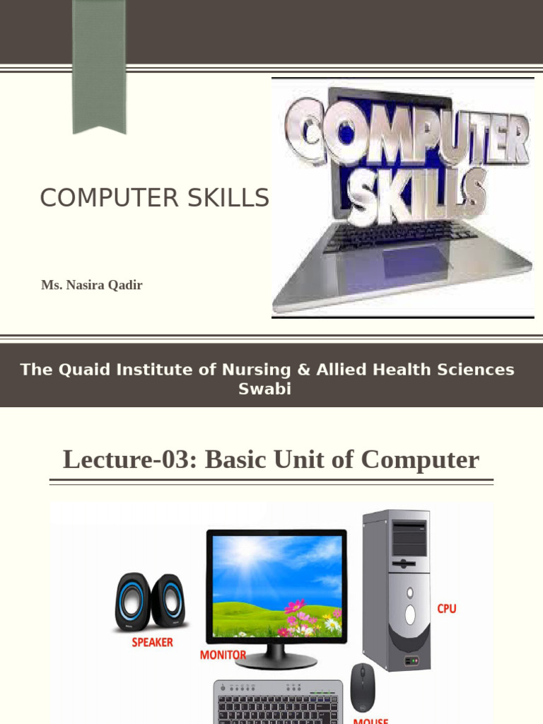 Essential Computer Hardware Overview | PDF | Computer Data Storage ...