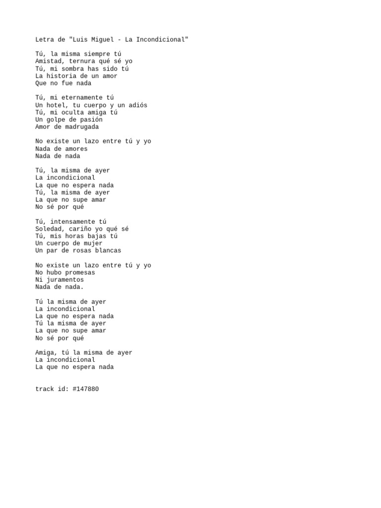 Letra de 