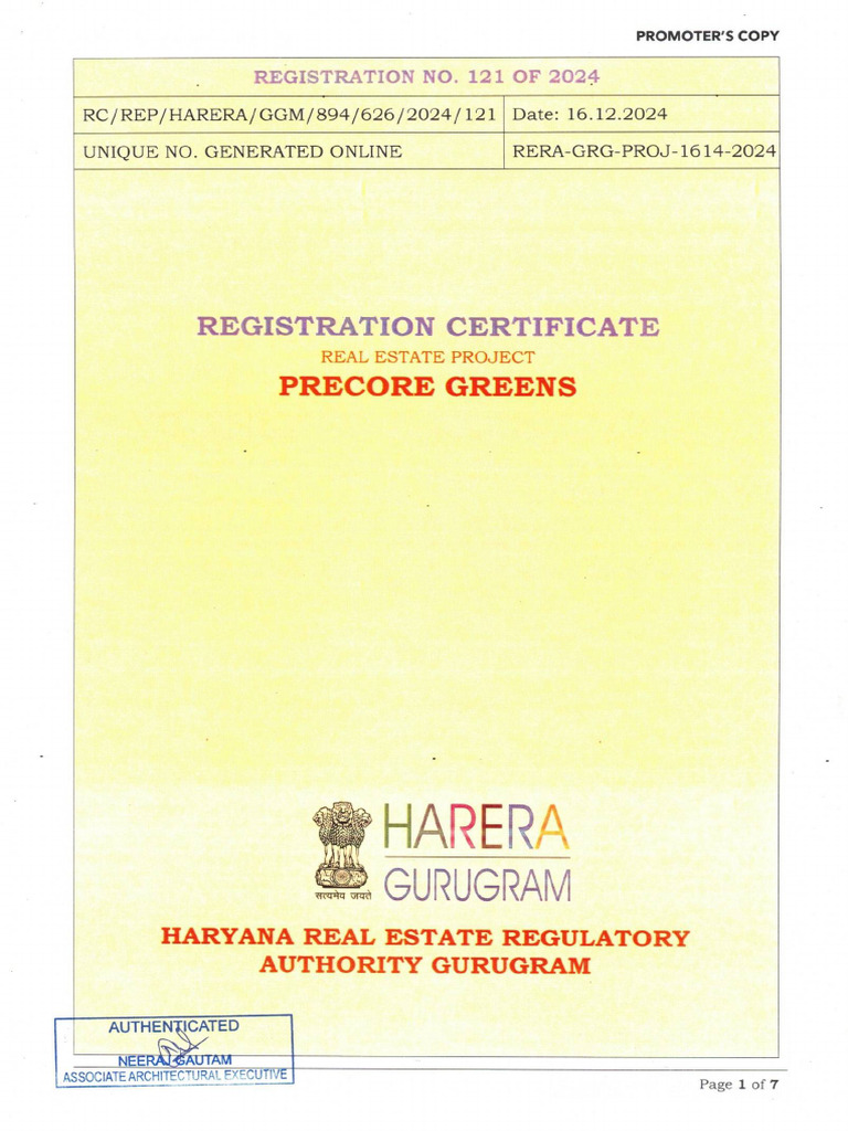 Precore Greens Project License - 2024 | PDF