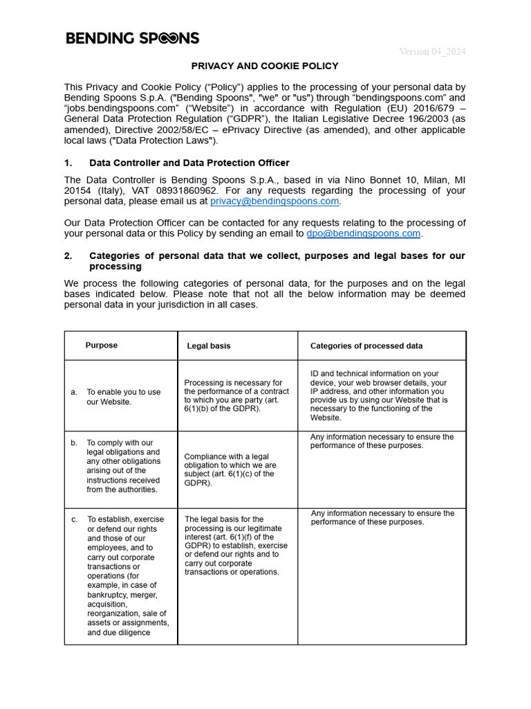 Privacy and Cookie Policy | PDF | Http Cookie | Analytics