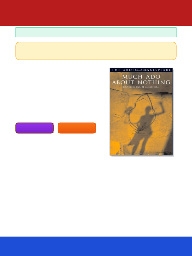 Much Ado About Nothing William Shakespeare Ebook Source Edition | PDF