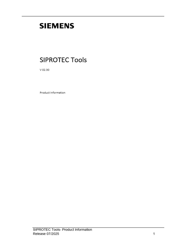 SIPROTEC Tools Product Info 2025 | PDF | 64 Bit Computing | Microsoft ...