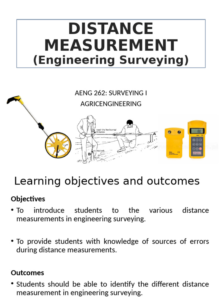 Engineering Surveying: Distance Measurement | PDF | Surveying | Waves