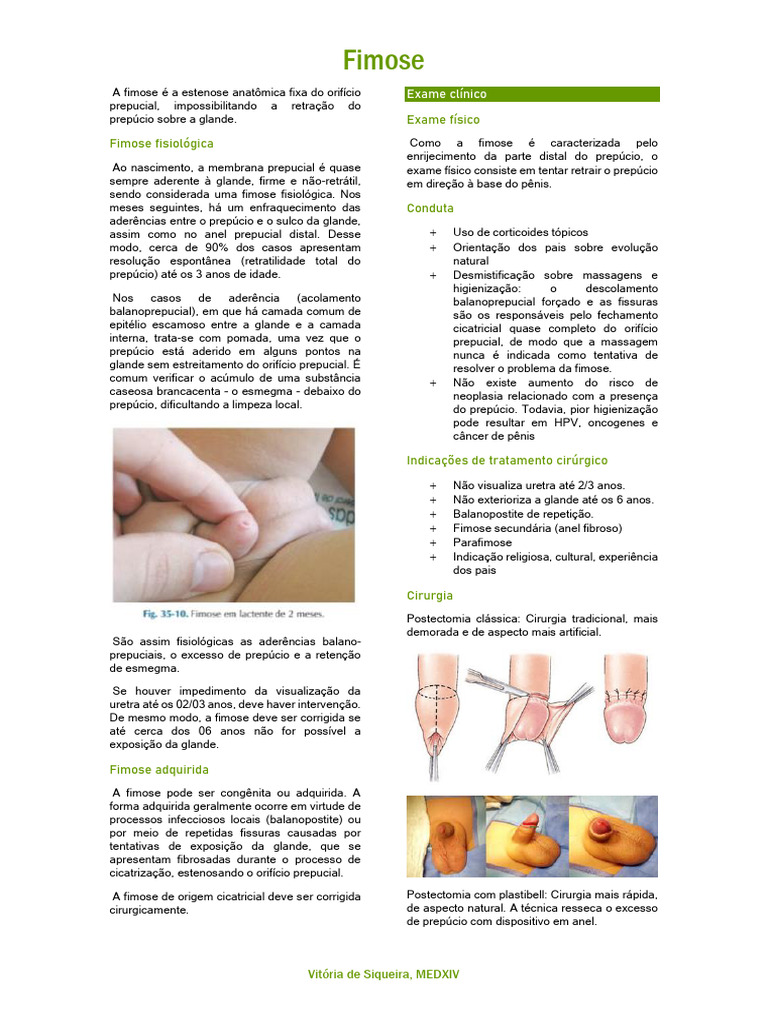 1. Fimose | PDF | Circuncisão | Pênis