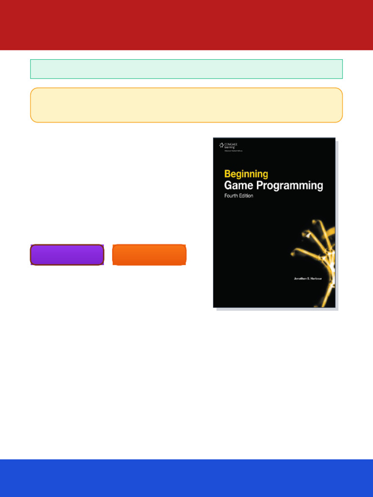 Beginning Game Programming 4th edition Edition Jonathan S. Harbour ...