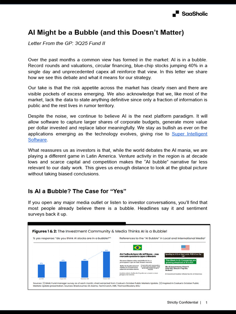 AI Bubble Debate: Insights and Strategy | PDF | Artificial Intelligence ...