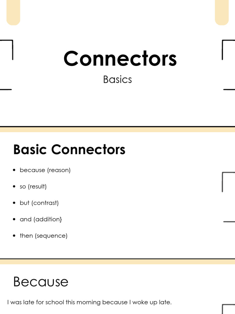 Essential Connectors for Writing | PDF