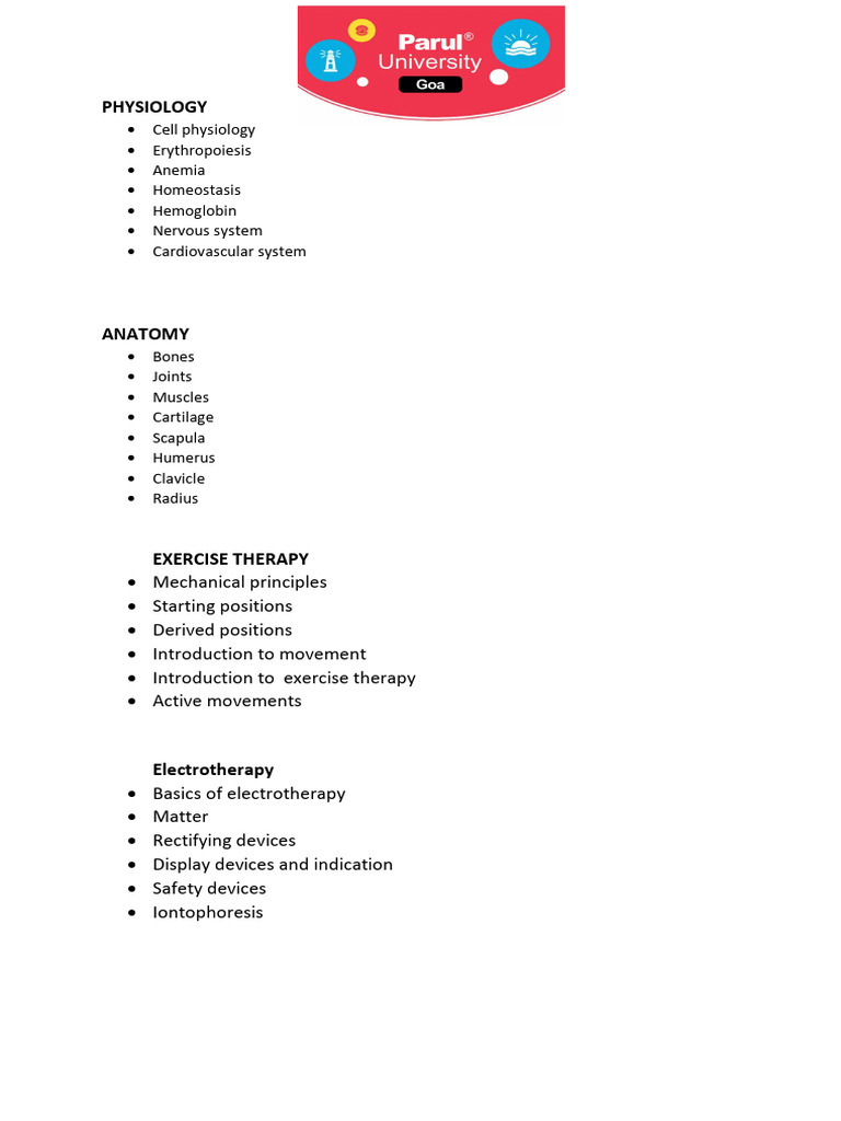 Comprehensive Guide to Physiology and Therapy | PDF