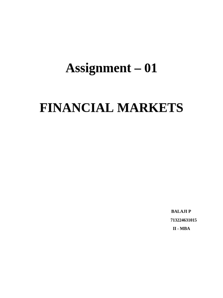 Assignment 01 FM BALAJI | PDF