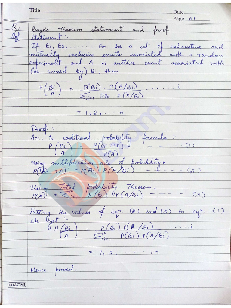 Bay's Theory (DuExam - In) | PDF