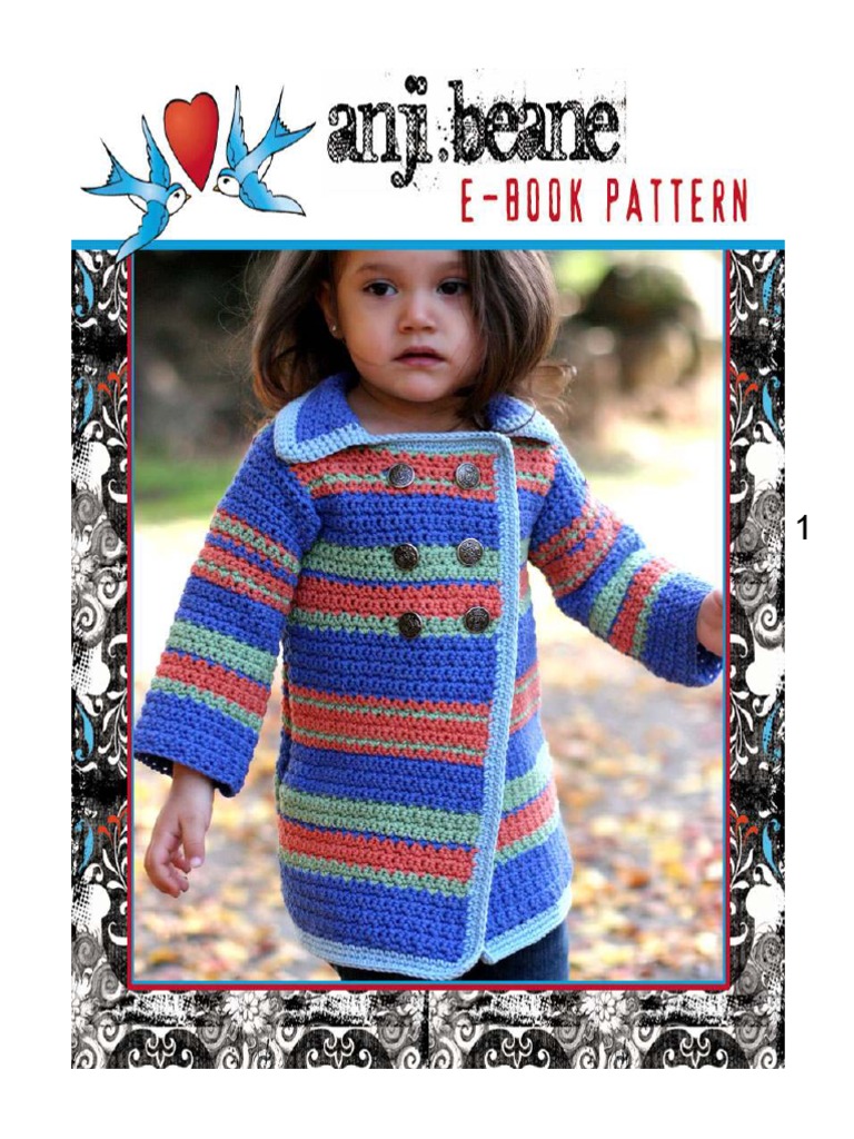 Pea Coat Sweater | PDF | Seam (Sewing) | Yarn