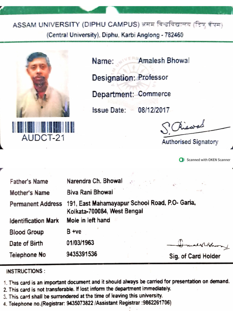 Identity Card | PDF