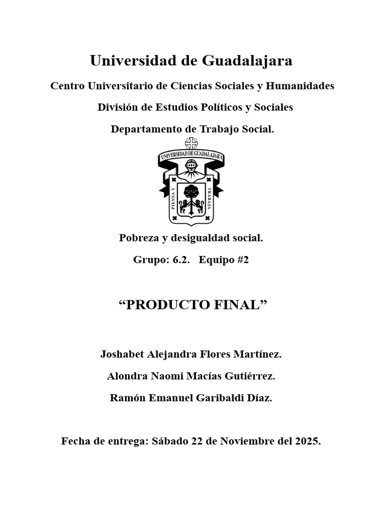 Evaluación de Pobreza y Desigualdad Social | PDF | Pobreza | Pobreza e ...