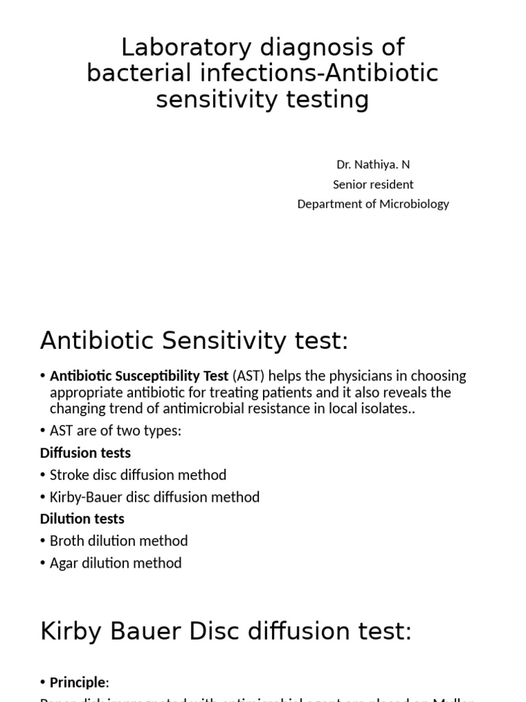 Laboratory Diagnosis of Bacterial Infection | PDF | Clinical Medicine ...