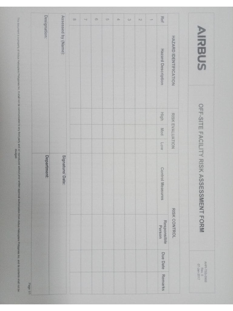 Off Site Risk Assesment | PDF