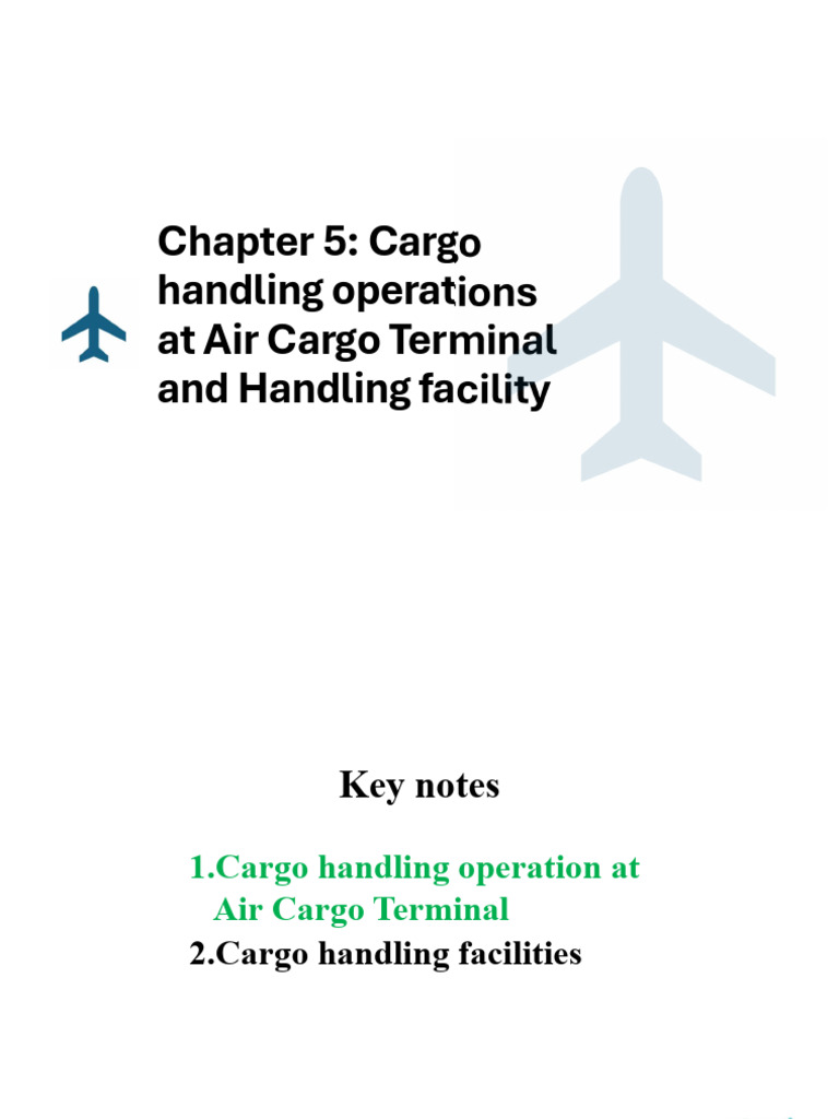 Air Cargo Terminal Handling Operations | PDF | Cargo | Transport