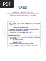 IGNOU M.Com Project Guidelines | PDF | Thesis | Methodology