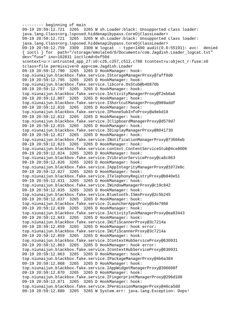 Com - Jagdish.loader Logcat | PDF | Computer Science | Operating System ...