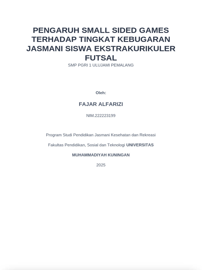 SSG Proposal | PDF