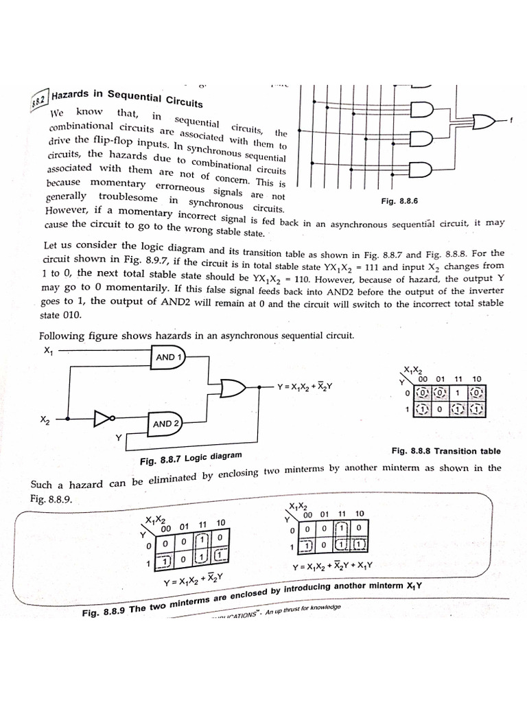 Hazards in Sequential Circuits | PDF