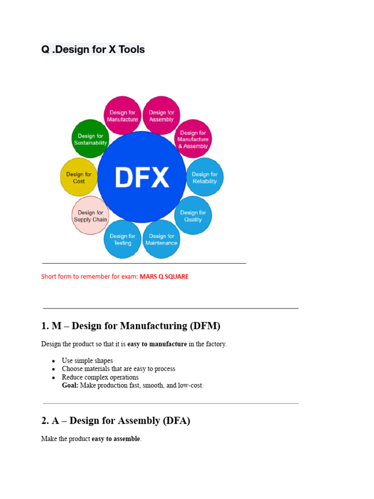 Design for X: Key Strategies Explained | PDF | Recycling | Product ...