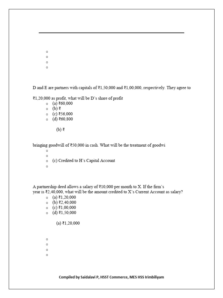 Class 12 Accountancy One-Word Questions | PDF | Debits And Credits ...