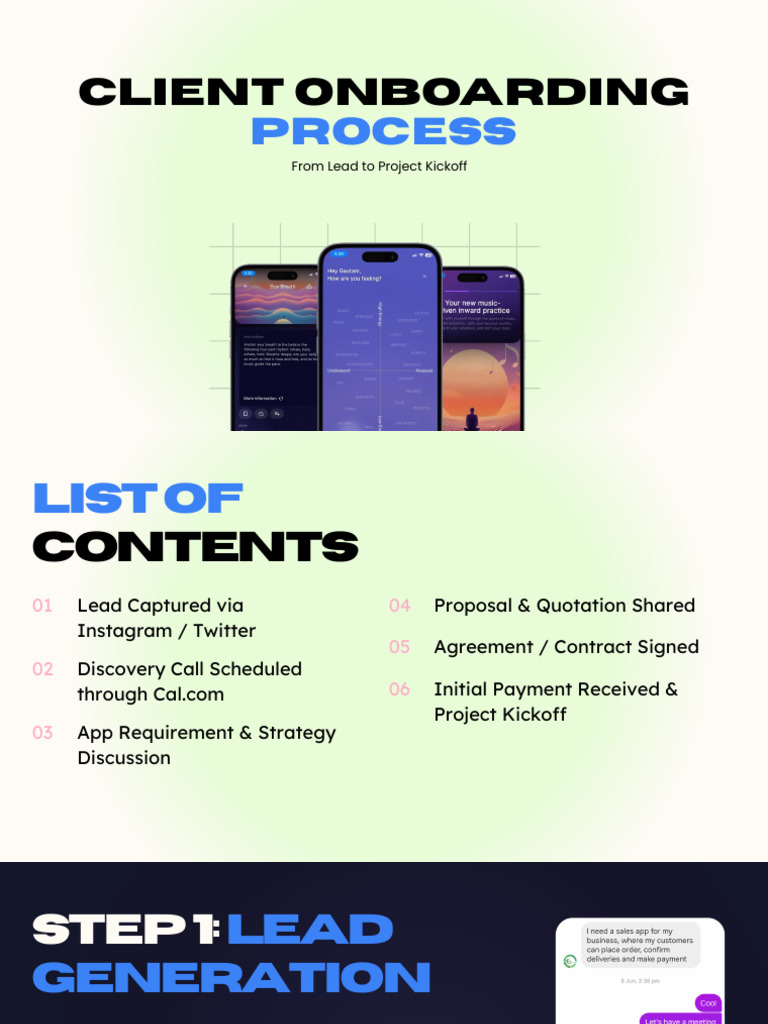 Client Onboarding Process Overview | PDF