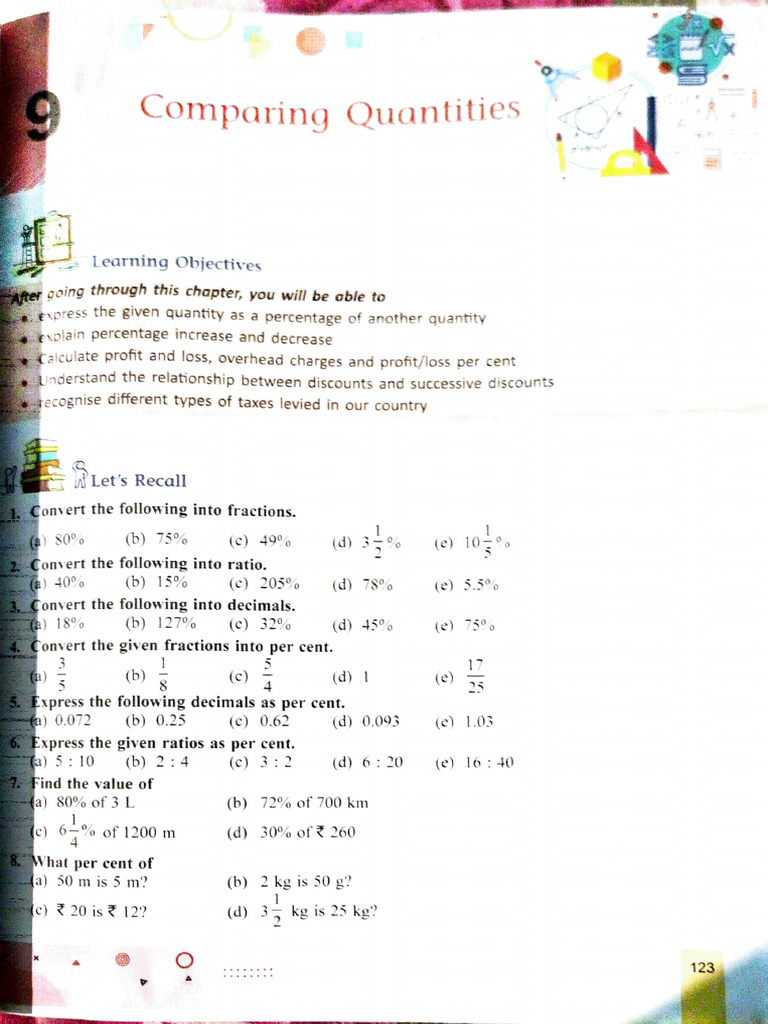Chapter - 9 Comparing Quantities | PDF | Taxes | Value Added Tax