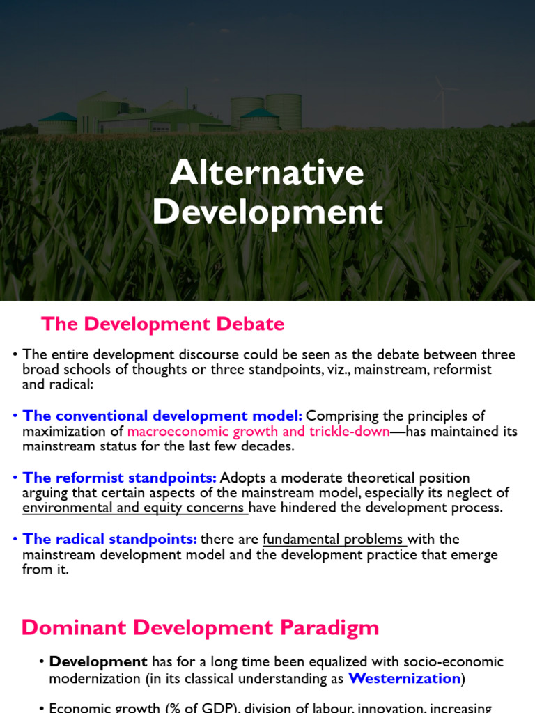 Understanding Alternative Development Models | PDF | Gender And ...