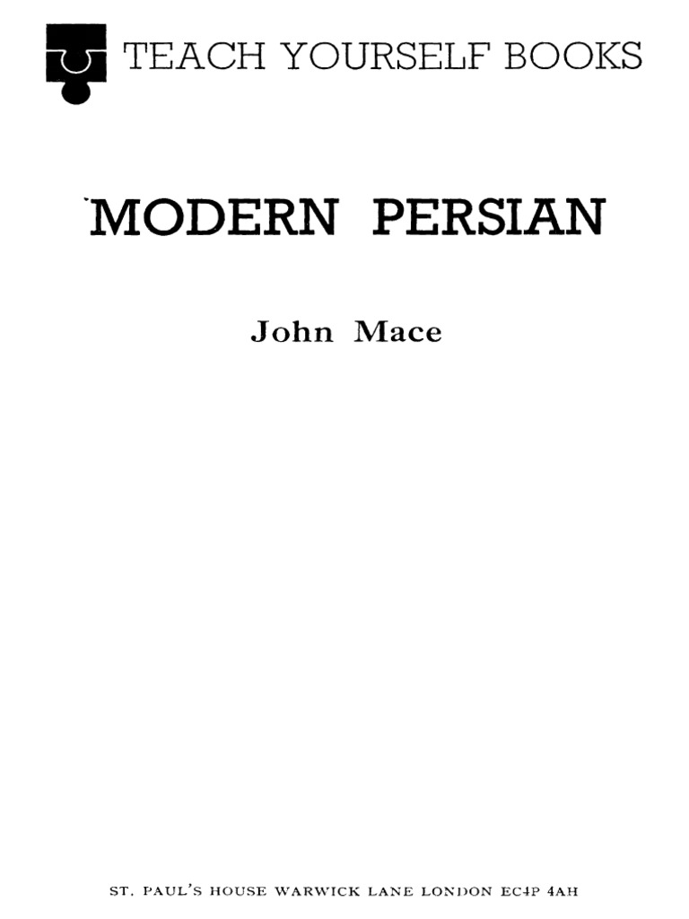 Persian, Teach Yourself Modern (Mace) | PDF
