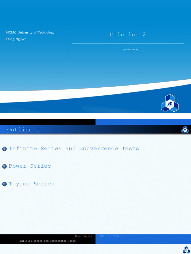 Calculus 2: Infinite Series Overview | PDF | Series (Mathematics ...