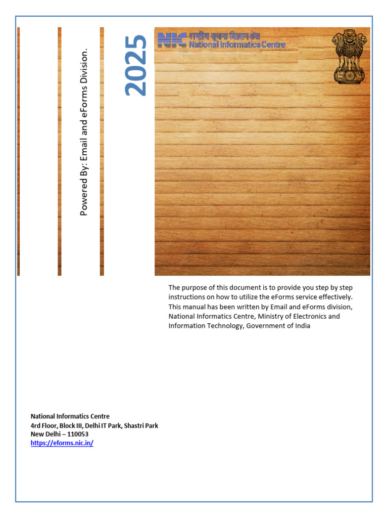 eForms User Manual Guide | PDF | Login | Email Address