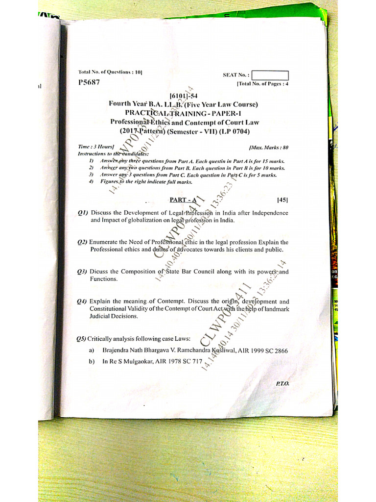 4 Professional Training Paper-1 | PDF