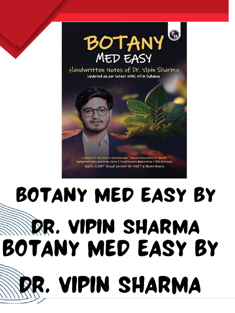 Botany Med Easy by Vipin Sir Anoo | PDF