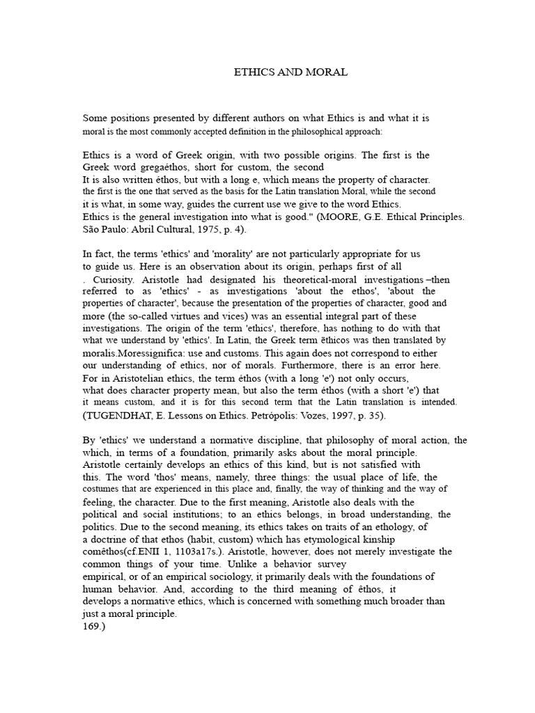 Understanding Ethics and Morality | PDF | Liberal Arts Education