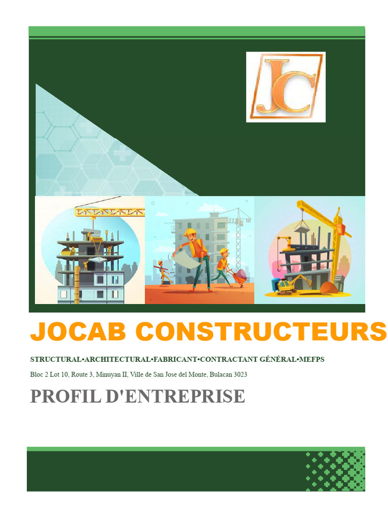 Jocab Builders : Expert en Construction | PDF | Sécurité | Secteur ...