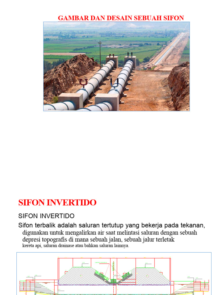 Desain dan Perhitungan Sifon Invertido | PDF