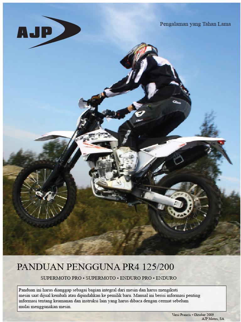 AJP MOTOS - PR4 Manual Pengguna | PDF