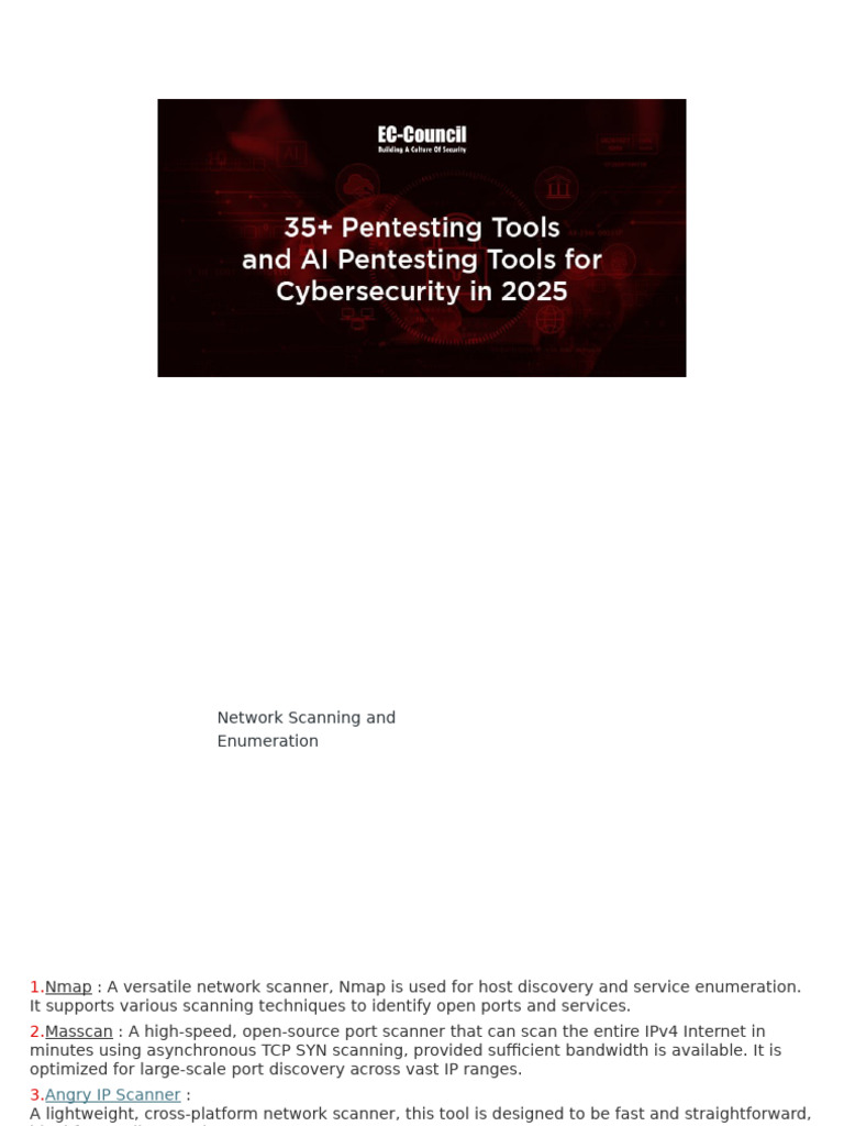 Essential Tools for Network Penetration Testing | PDF | Computer ...