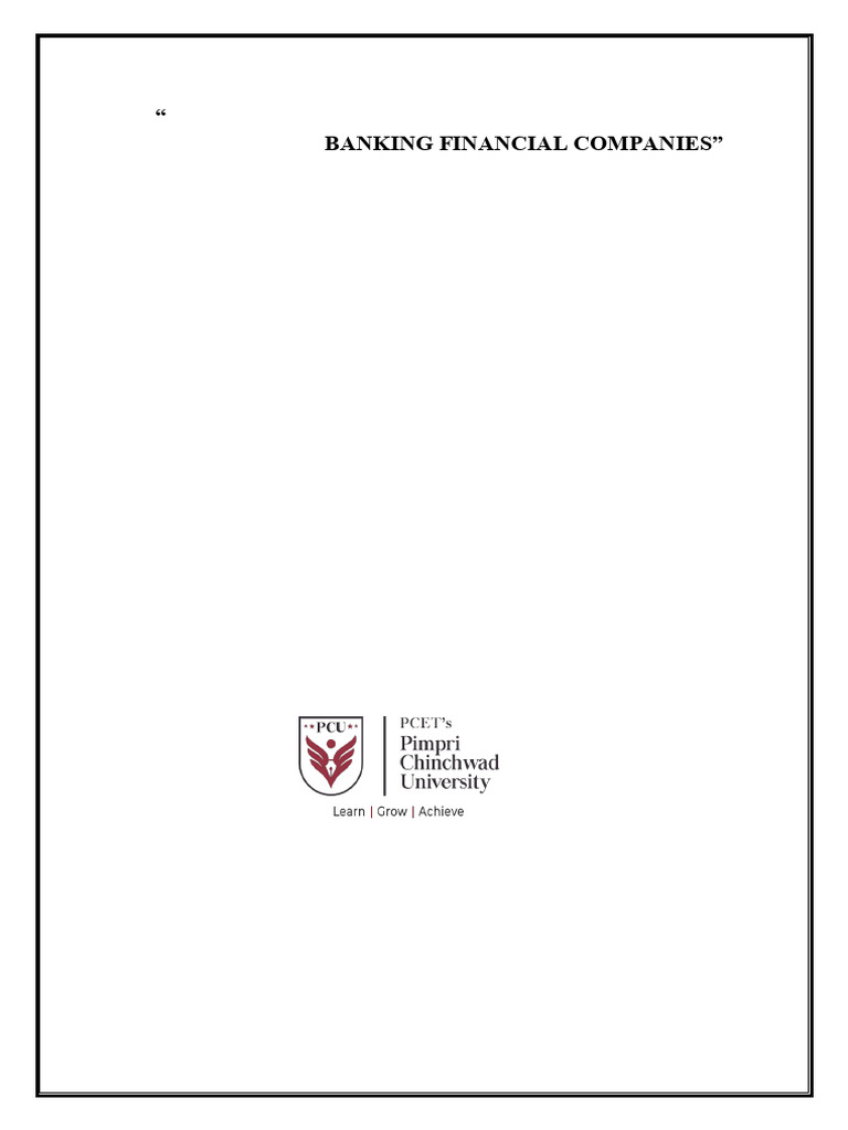 Financial Performance of NBFCs in India | PDF | Non Bank Financial ...