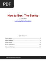 How To Box: The Basics