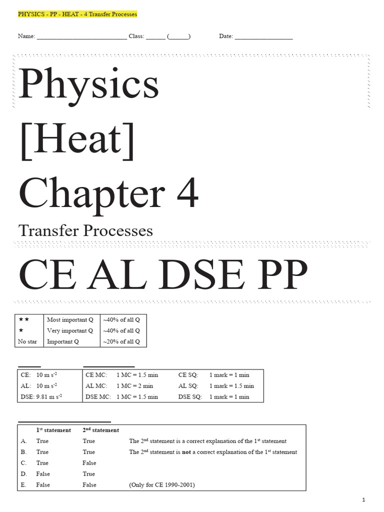 Heat Transfer Processes in Physics | PDF | Heat Transfer | Thermal ...