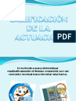 CALIFICACIÓN DE ACTUACIÓN